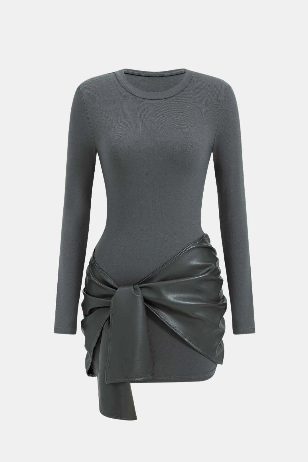 Image of Women's Long Sleeve Bodycon Mini Dress