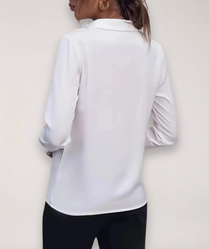 Image of Women's Long-Sleeve Button-Down Blouse