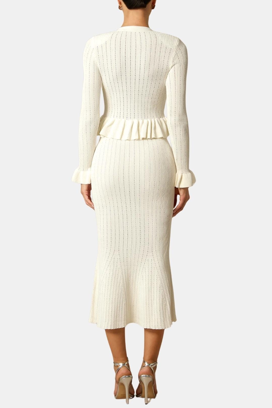 Image of Women's Long Sleeve Fit & Flare Midi Dress