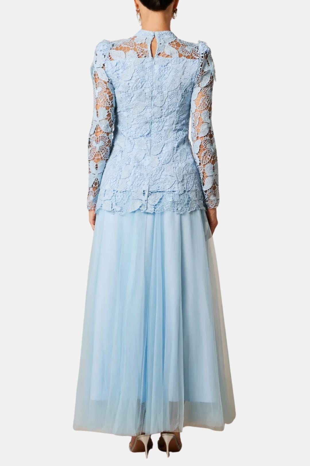 Image of Women's Long Sleeve Lace Maxi Dress