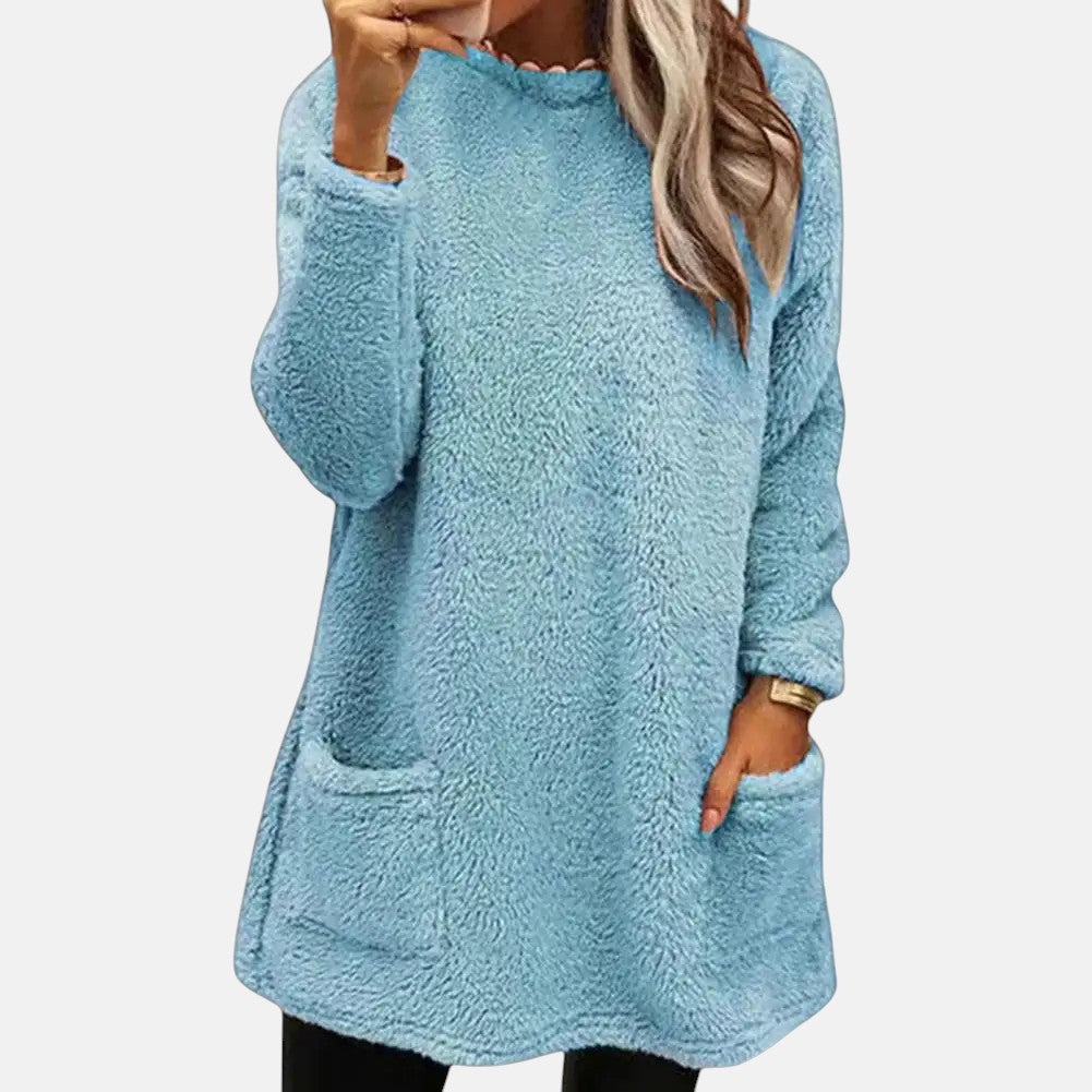Image of Women's Long Sleeve Tunic Sweater