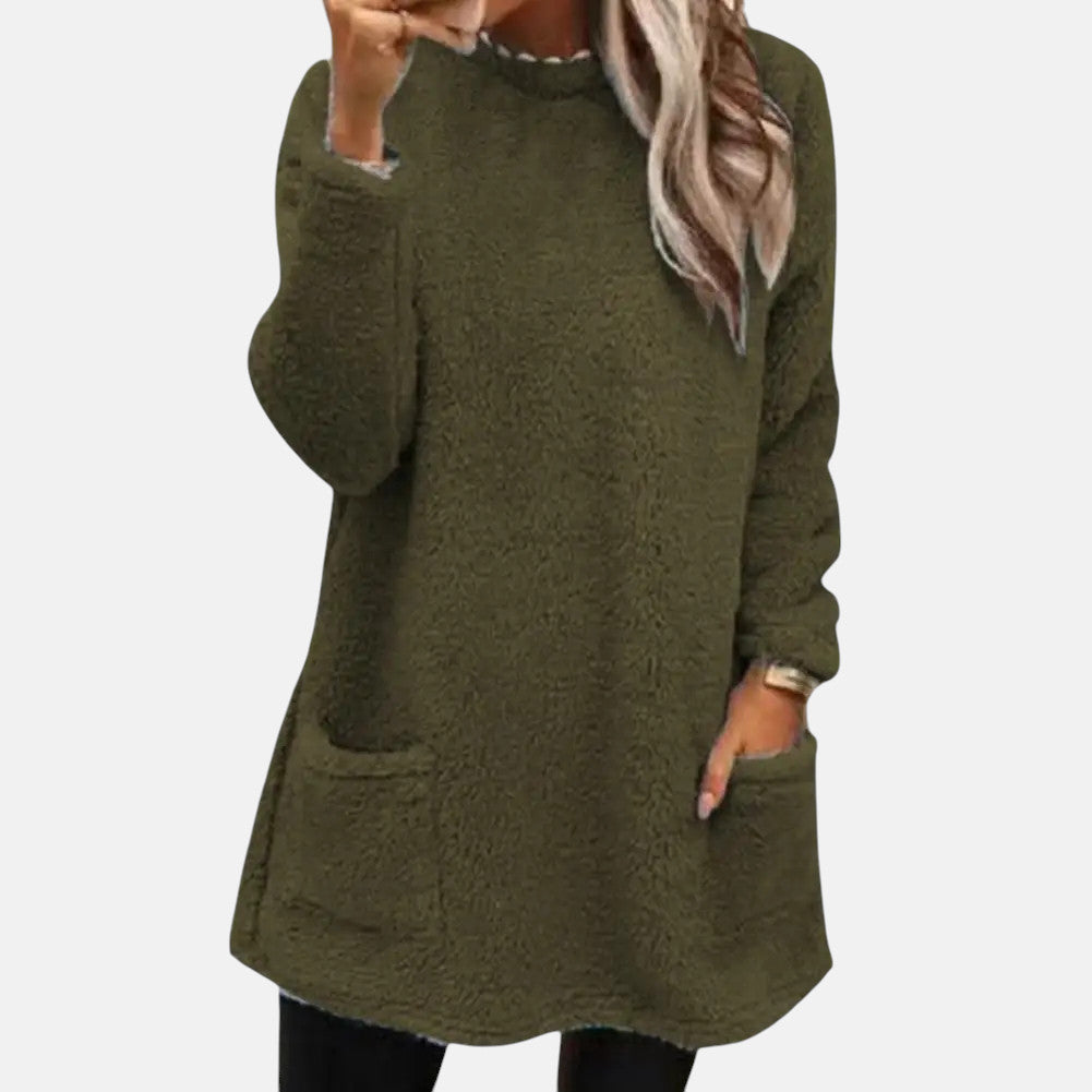 Image of Women's Long Sleeve Tunic Sweater
