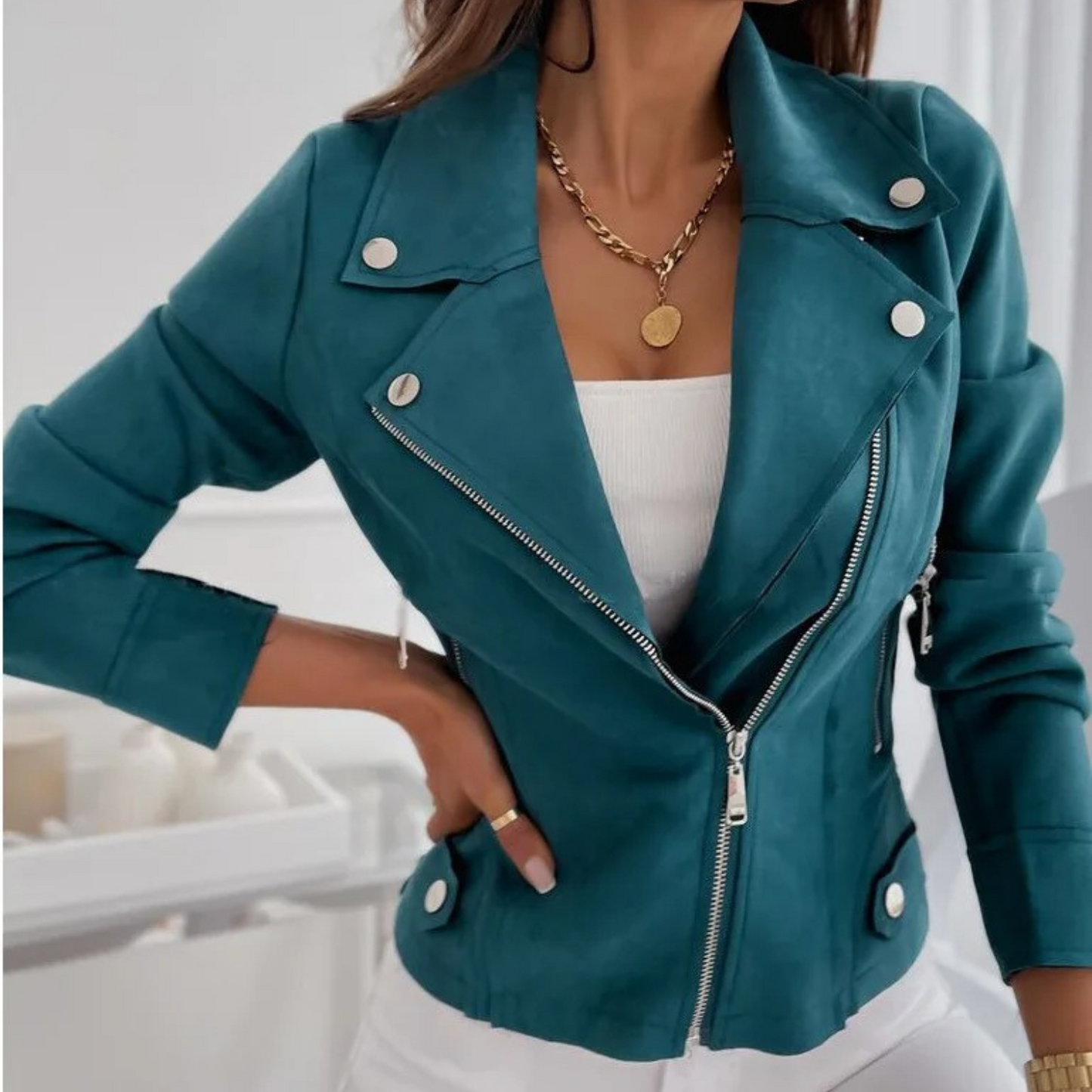 Image of Women's Moto Biker Jacket
