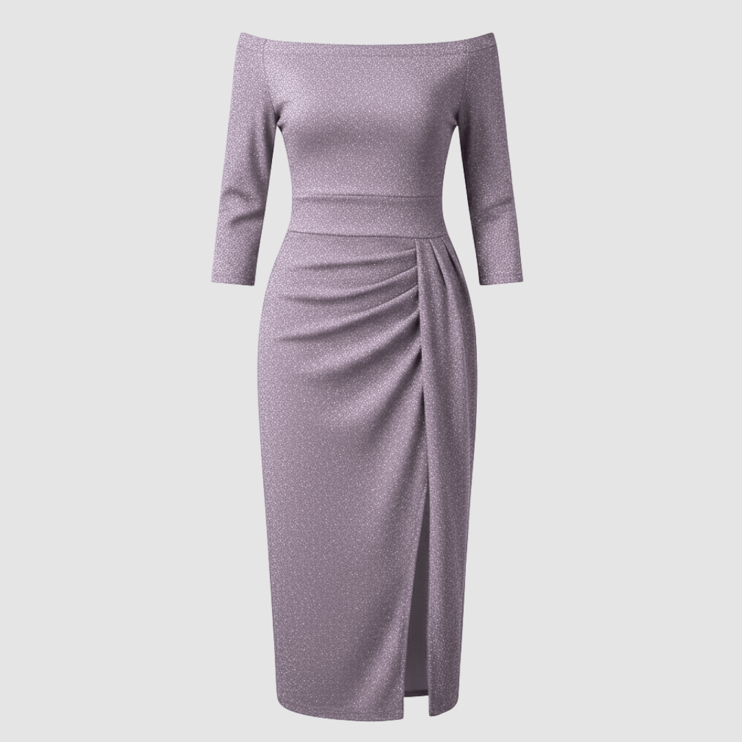 Image of Women's Off-the-Shoulder Midi Dress