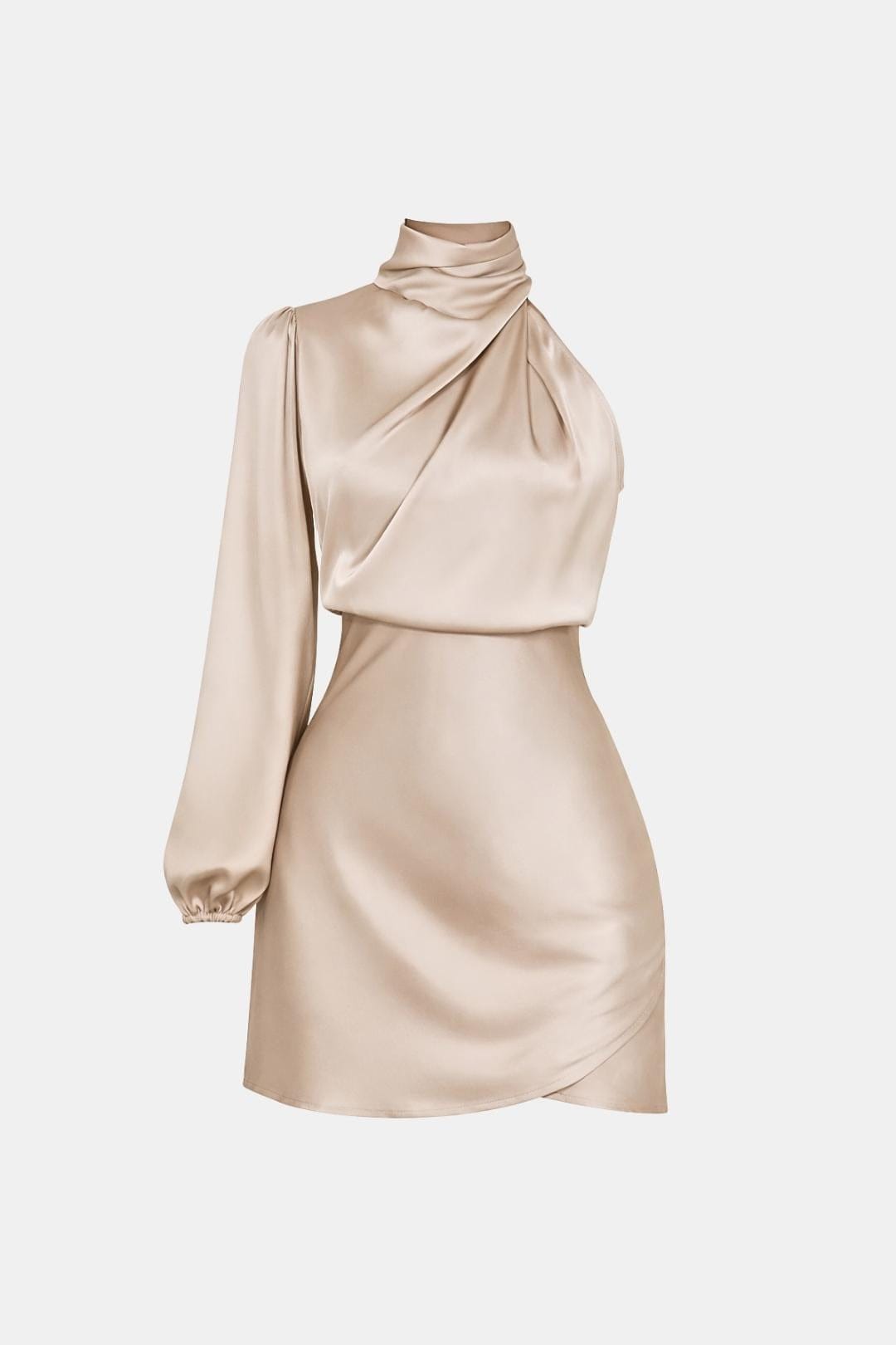 Image of Women's One Shoulder Cocktail Mini Dress