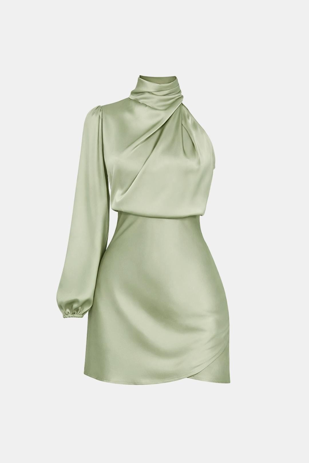 Image of Women's One Shoulder Cocktail Mini Dress