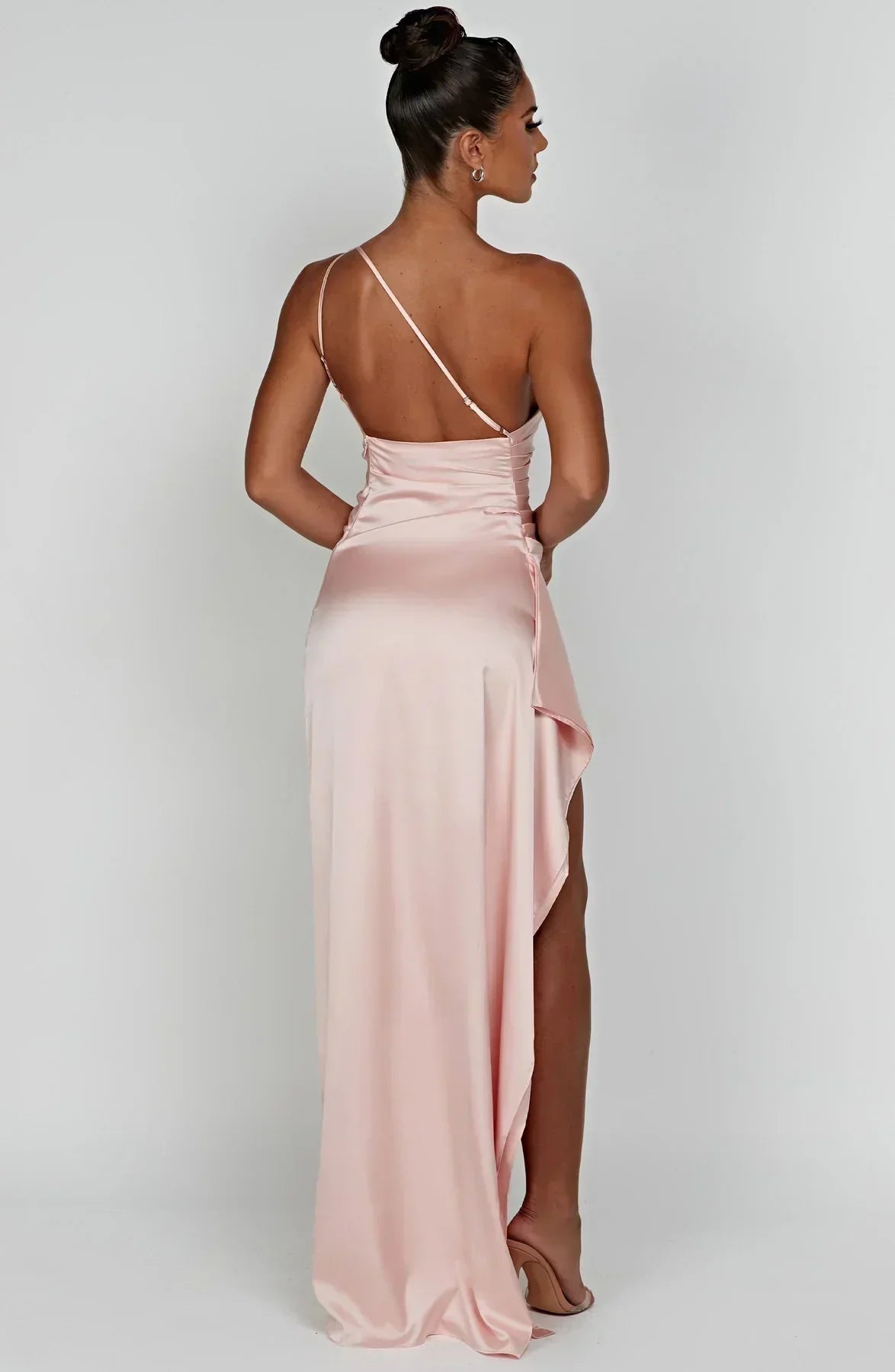 Image of Women's One Shoulder Evening Maxi Dress
