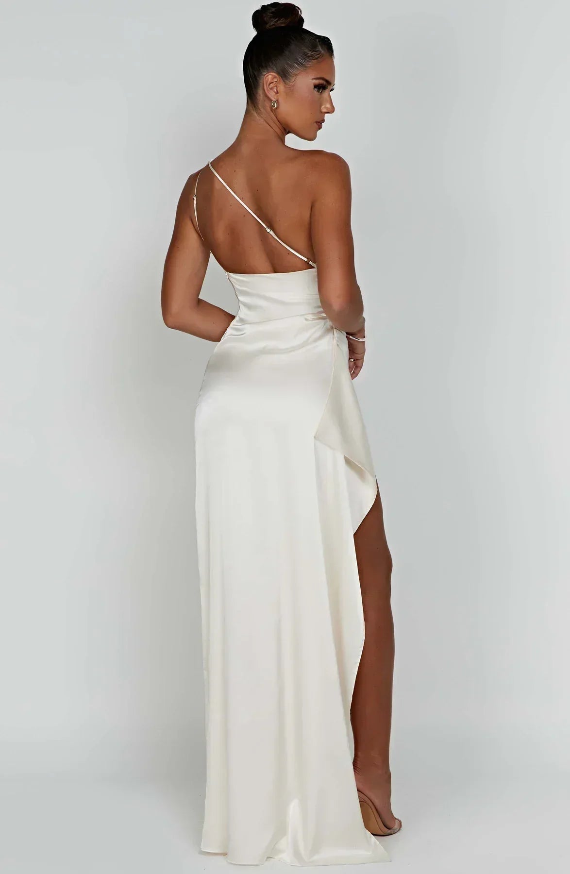 Image of Women's One Shoulder Evening Maxi Dress
