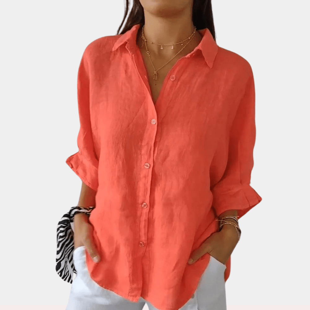 Image of Women's Oversized Button-Down Shirt