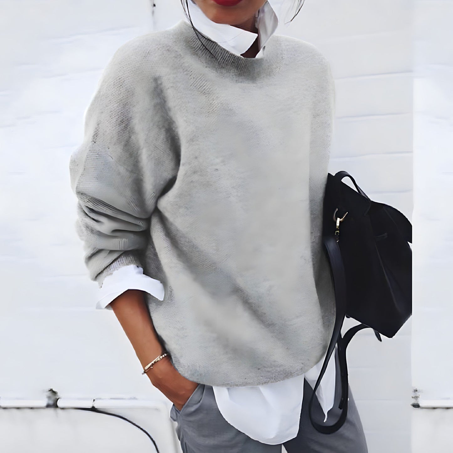 Image of Women's Oversized Crew Neck Sweater