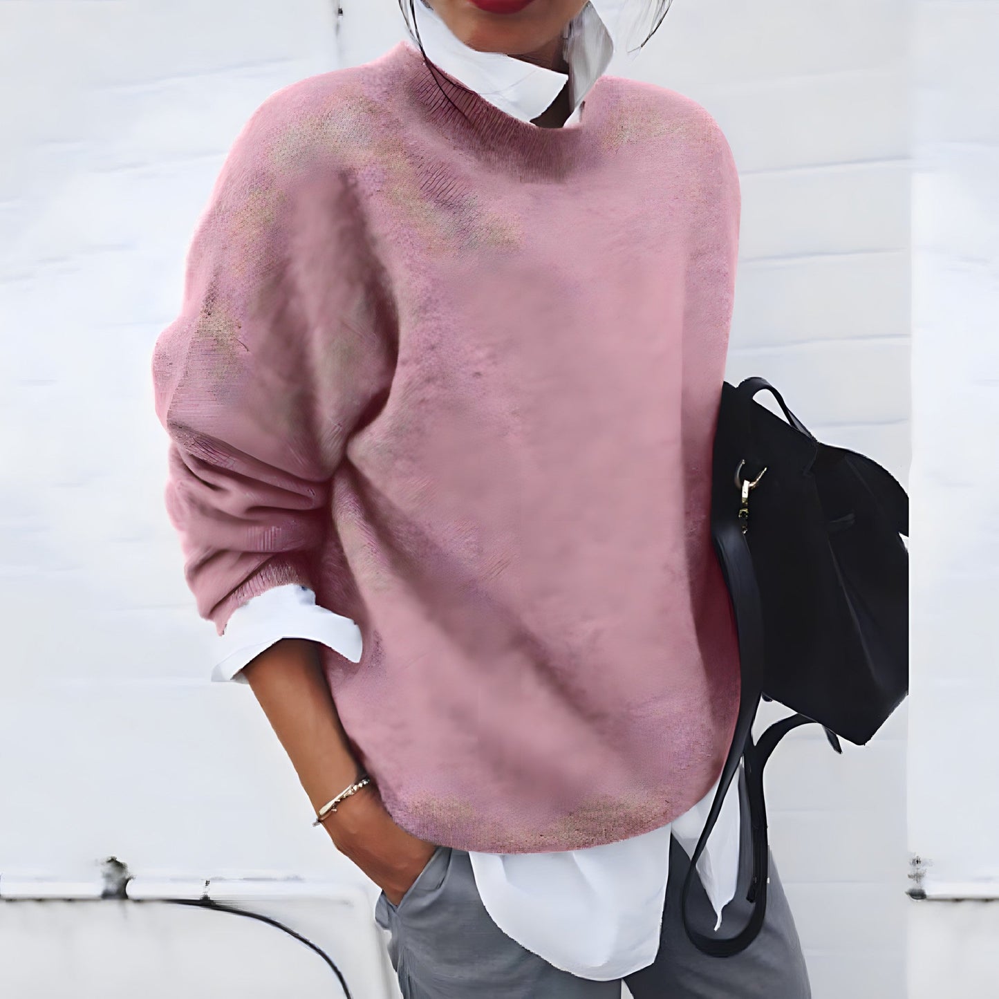 Image of Women's Oversized Crew Neck Sweater
