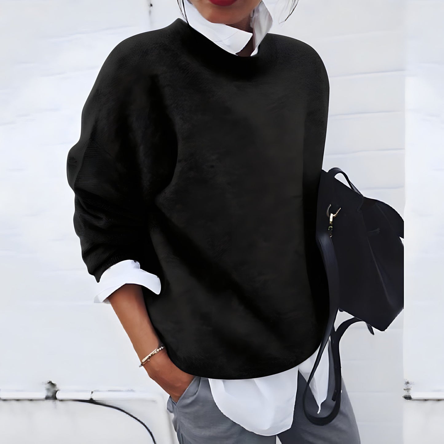 Image of Women's Oversized Crew Neck Sweater