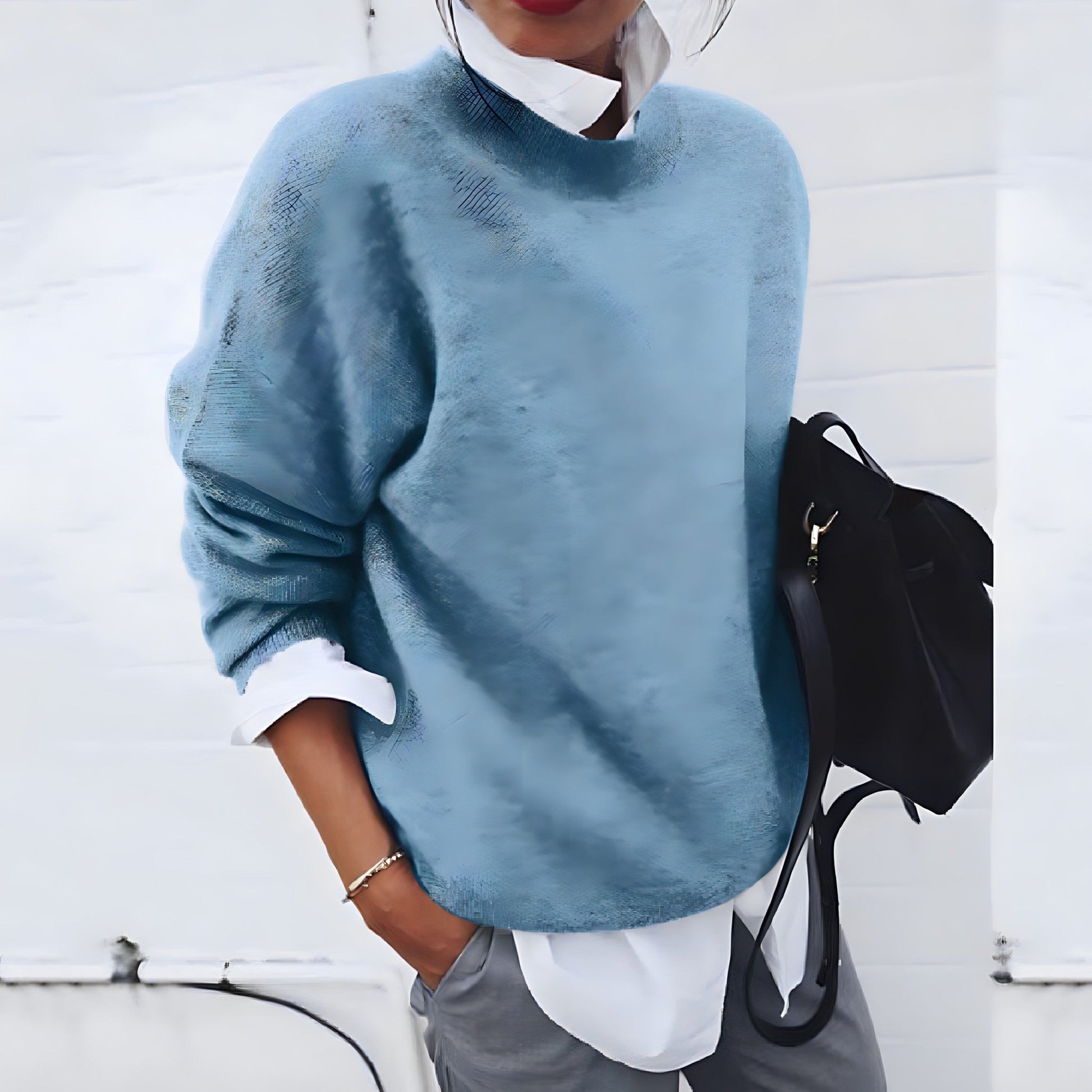 Image of Women's Oversized Crew Neck Sweater