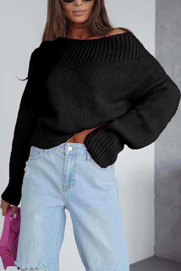 Image of Women's Oversized Ribbed Knit Sweater