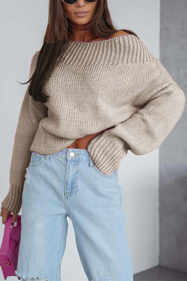 Image of Women's Oversized Ribbed Knit Sweater