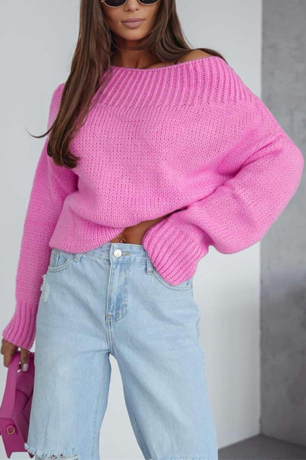 Image of Women's Oversized Ribbed Knit Sweater