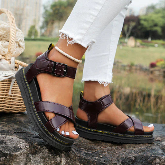 Image of Women's Platform Ankle Strap Sandals