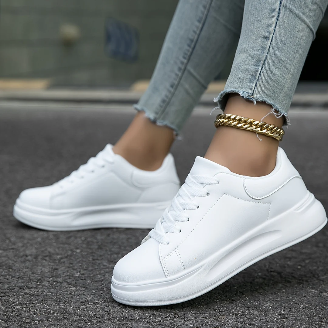 Image of Women's Platform Lace-Up Sneakers