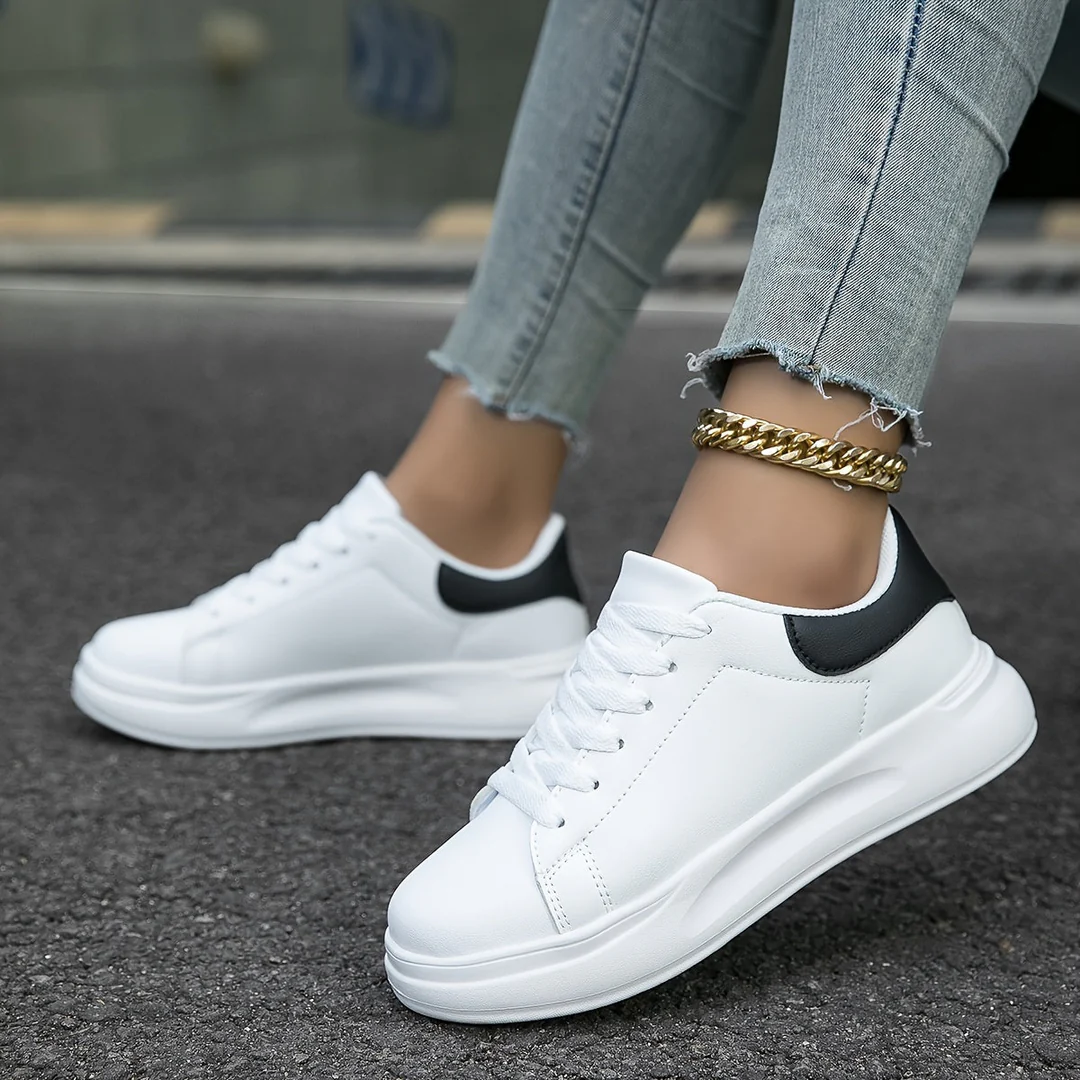 Image of Women's Platform Lace-Up Sneakers