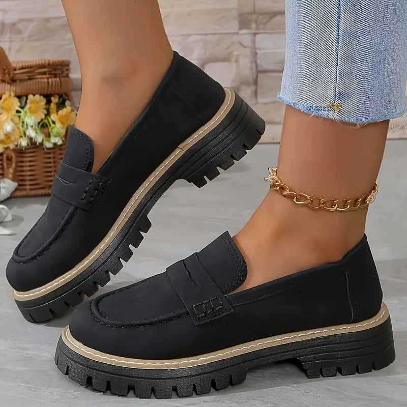 Image of Women's Platform Lug Sole Loafers