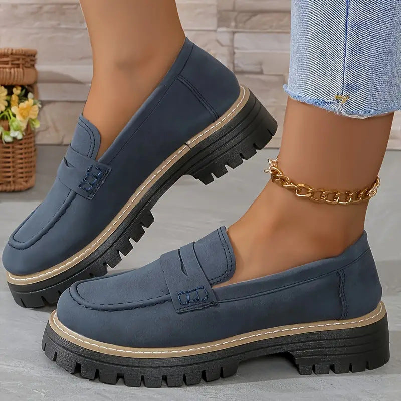 Image of Women's Platform Lug Sole Loafers