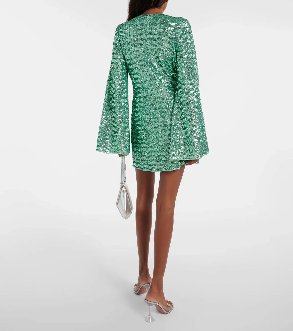 Image of Women's Plunge Sequin Mini Dress