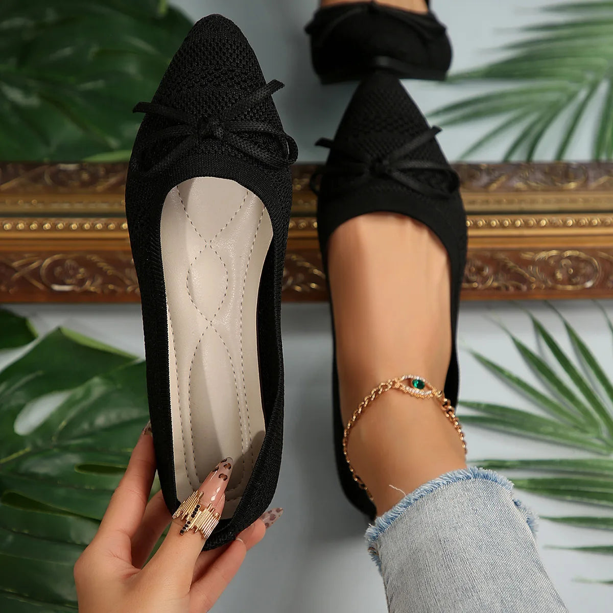 Image of Women's Pointed Toe Ballet Flats