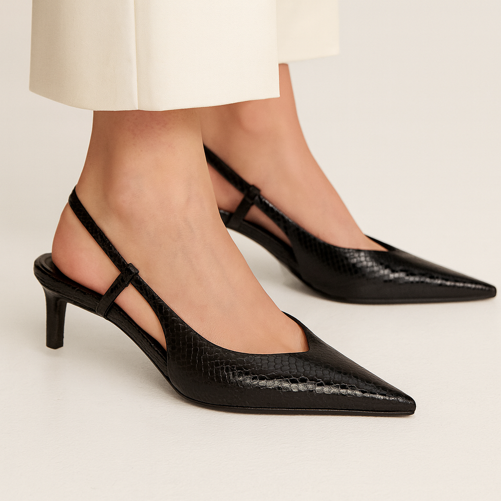 Image of Women's Pointed Toe Slingback Heels