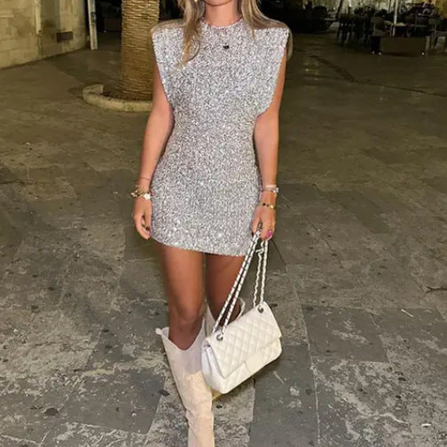 Image of Women's Sequin Bodycon Mini Dress