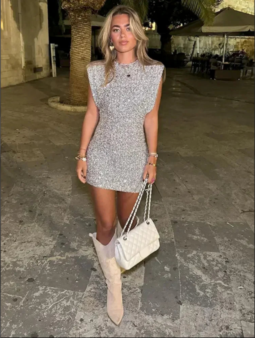 Image of Women's Sequin Bodycon Mini Dress