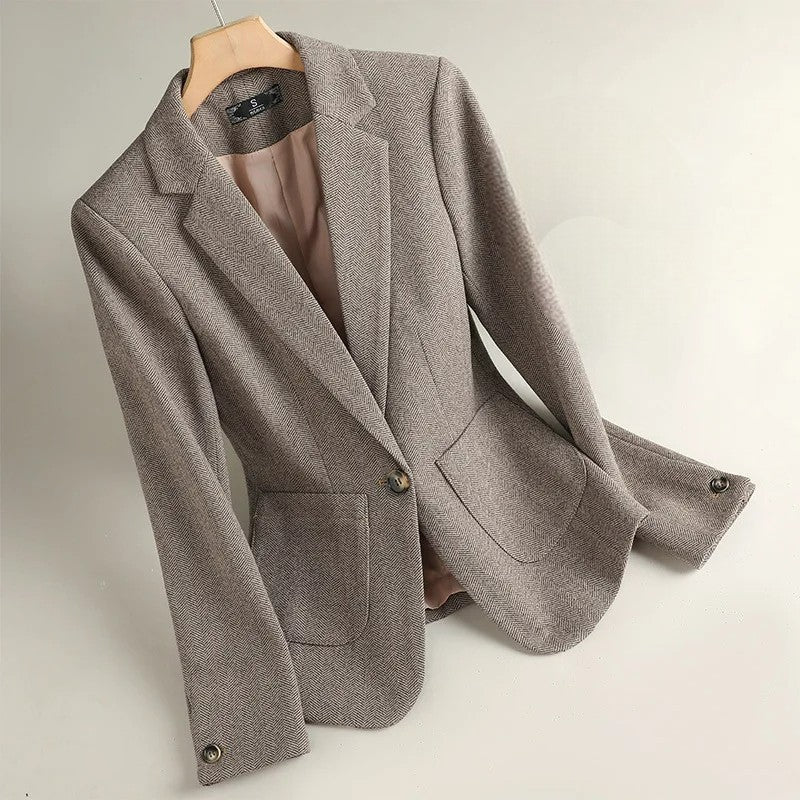 Image of Women's Single-Breasted Blazer Jacket