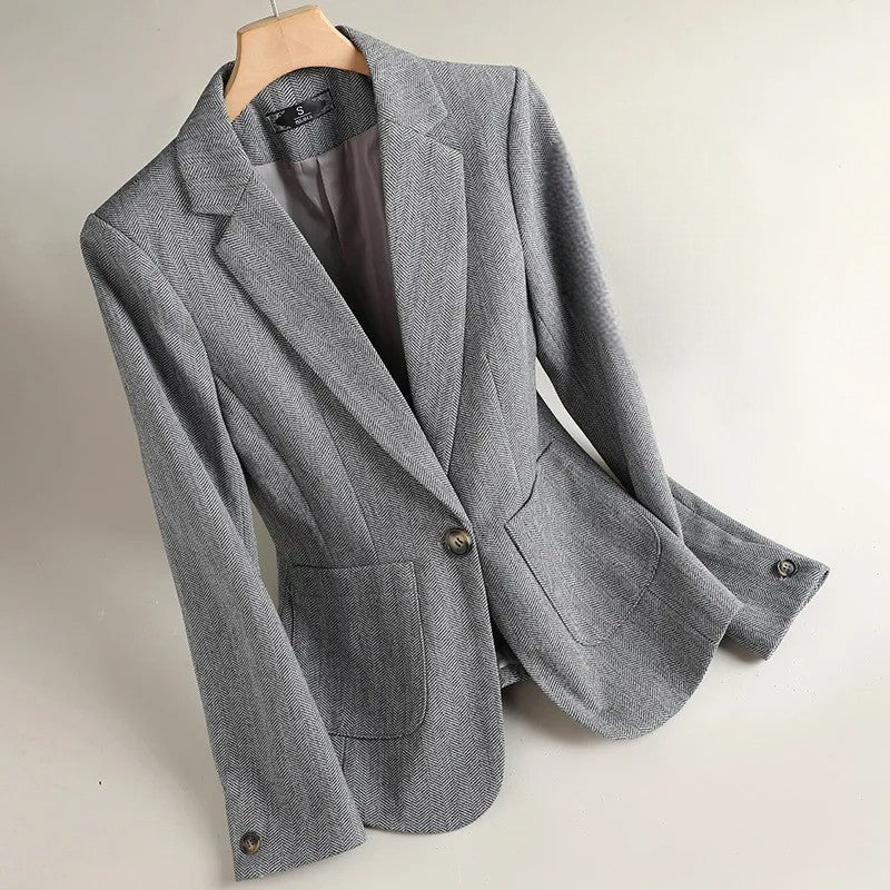 Image of Women's Single-Breasted Blazer Jacket