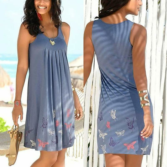 Image of Women's Sleeveless A-Line Knee Length Dress