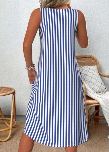 Image of Women's Sleeveless A-Line Midi Dress