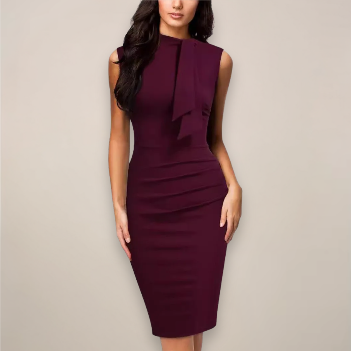 Image of Women's Sleeveless Bodycon Midi Dress