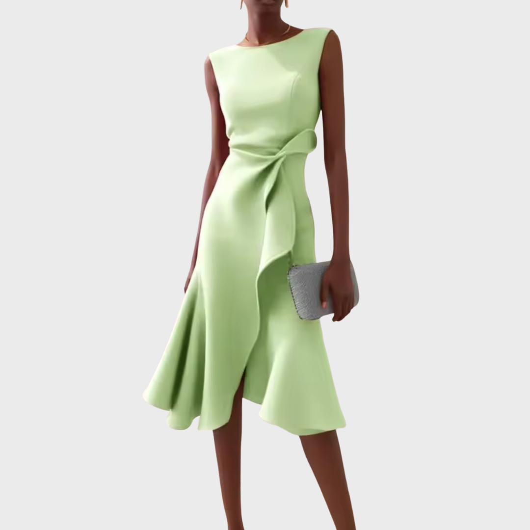 Image of Women's Sleeveless Wrap Midi Dress