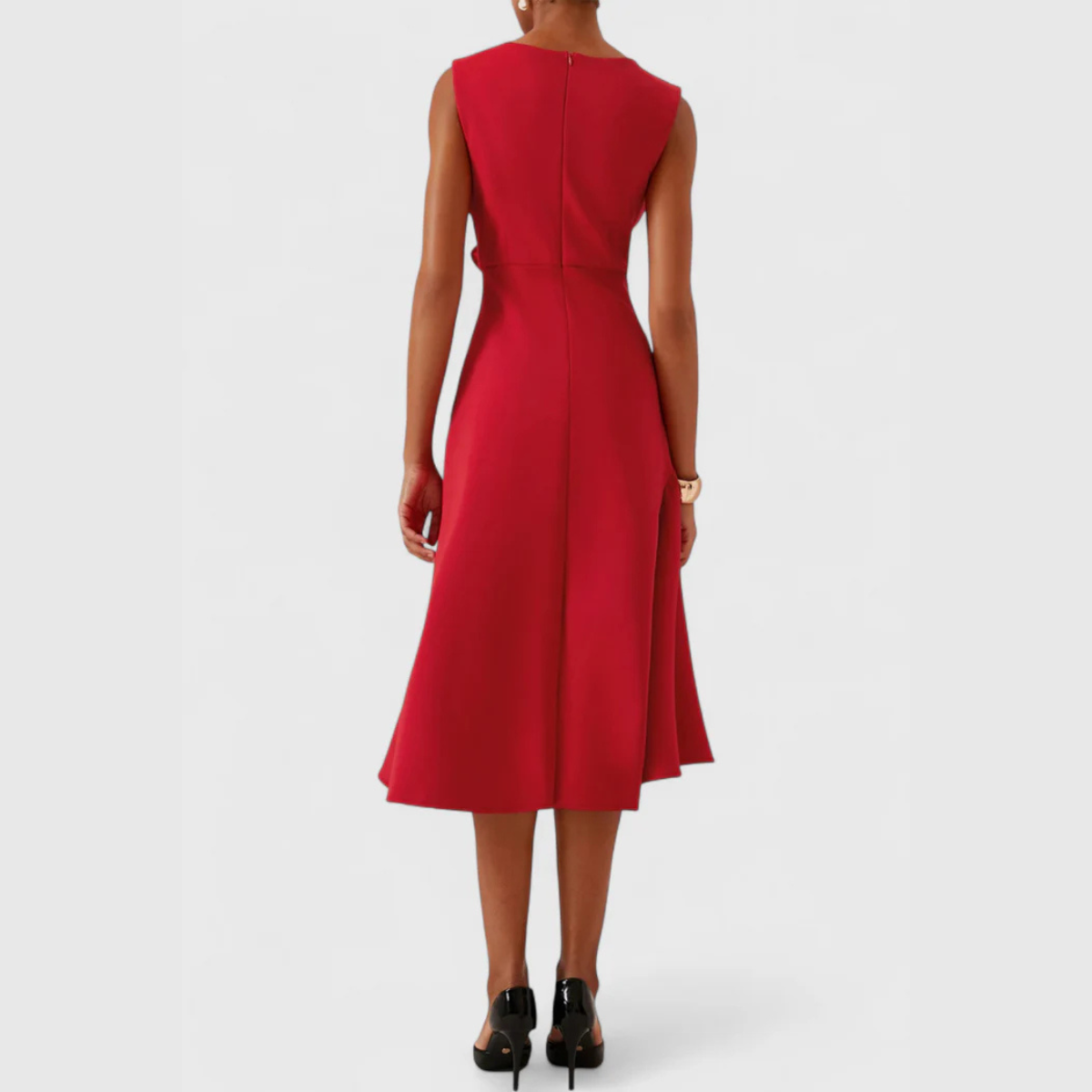 Image of Women's Sleeveless Wrap Midi Dress