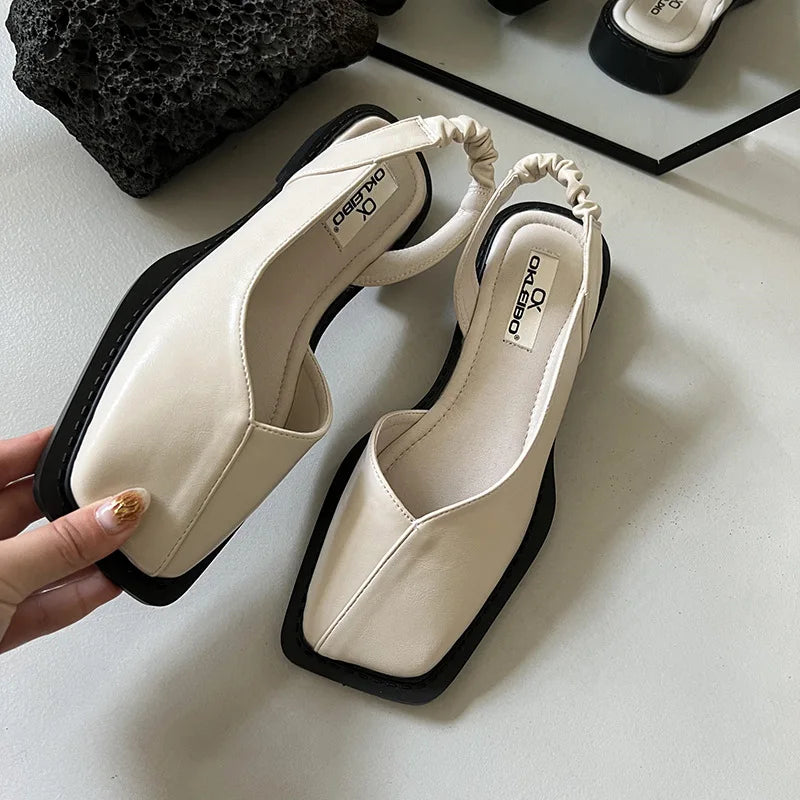 Image of Women's Slingback Square Toe Shoes