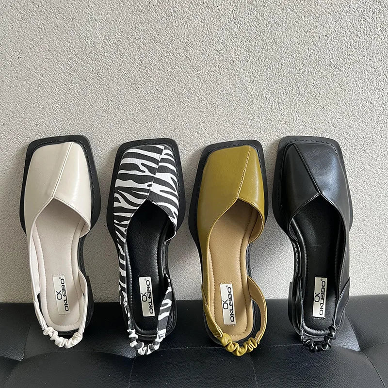 Image of Women's Slingback Square Toe Shoes