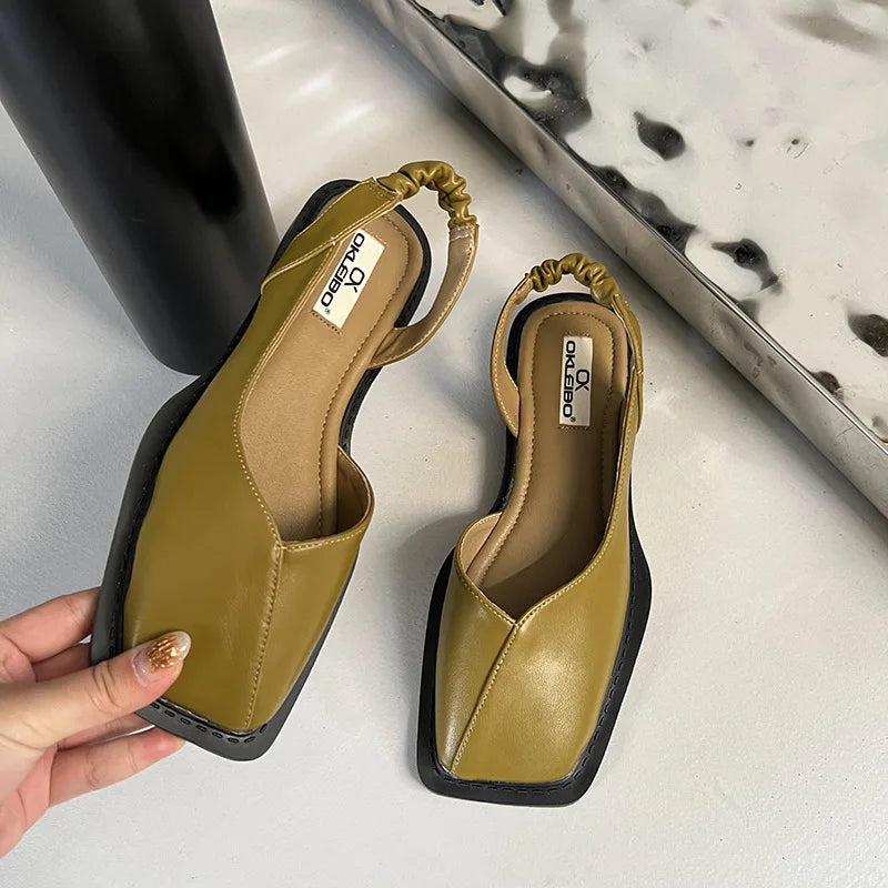 Image of Women's Slingback Square Toe Shoes
