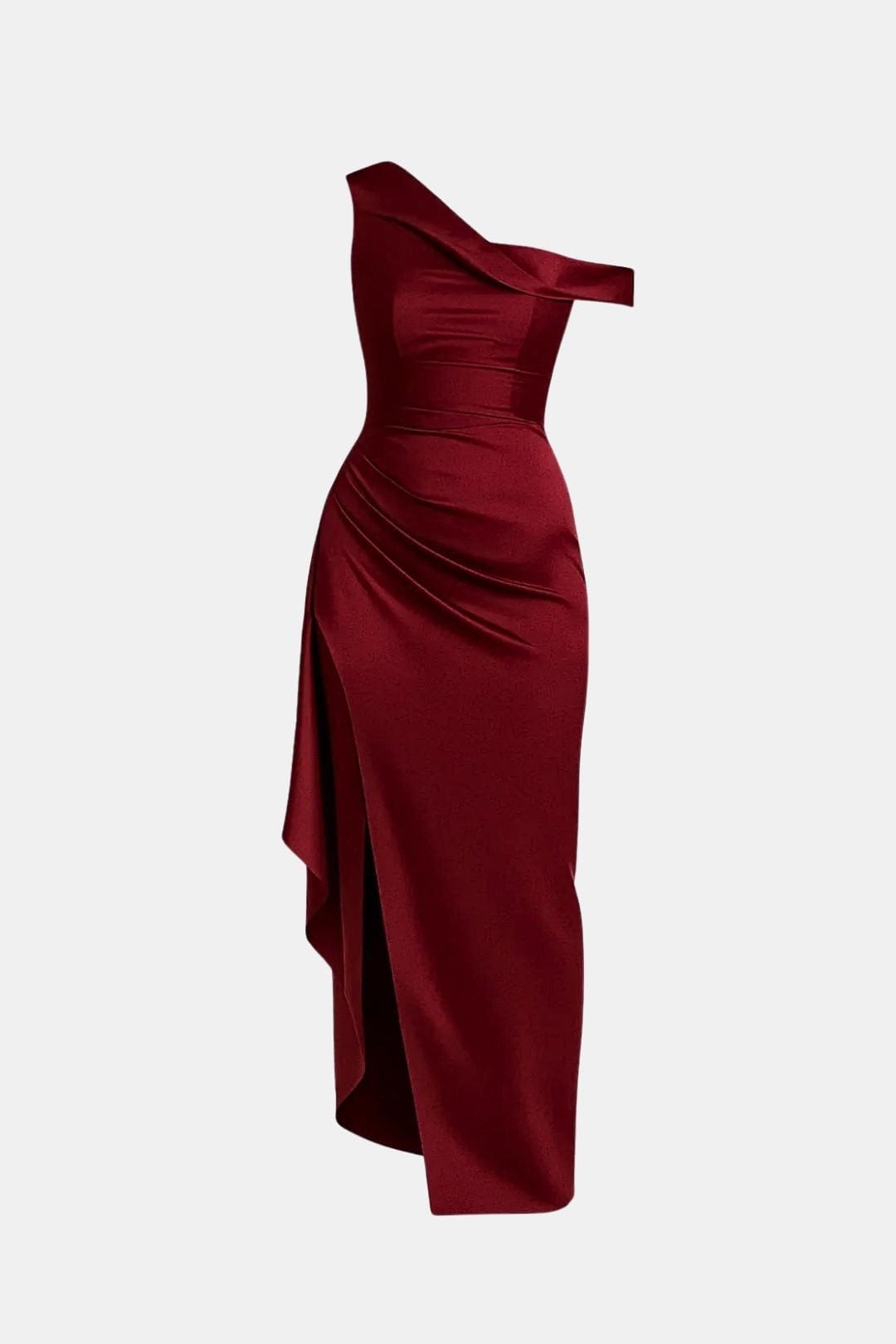 Image of Women's Slit Off-the-Shoulder Maxi Dress