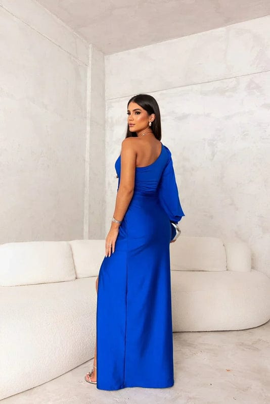Image of Women's Slit One Shoulder Maxi Dress