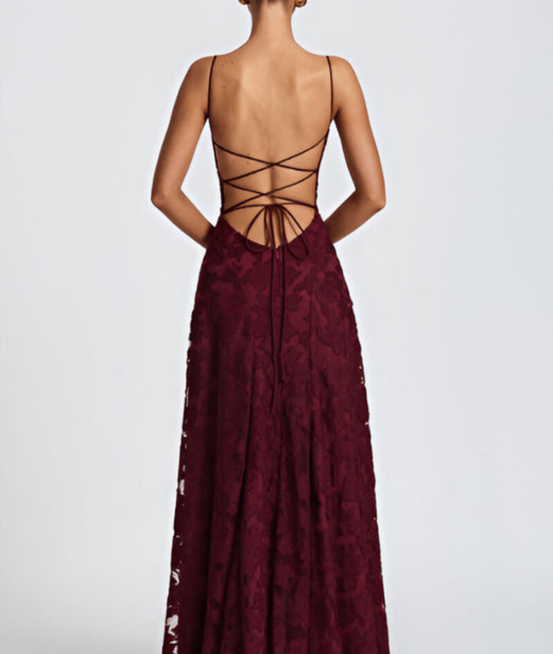 Image of Women's Spaghetti Strap A-Line Maxi Dress