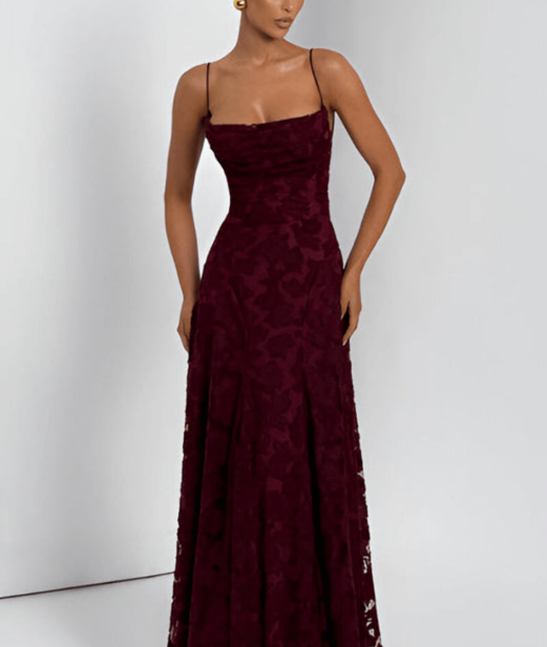 Image of Women's Spaghetti Strap A-Line Maxi Dress