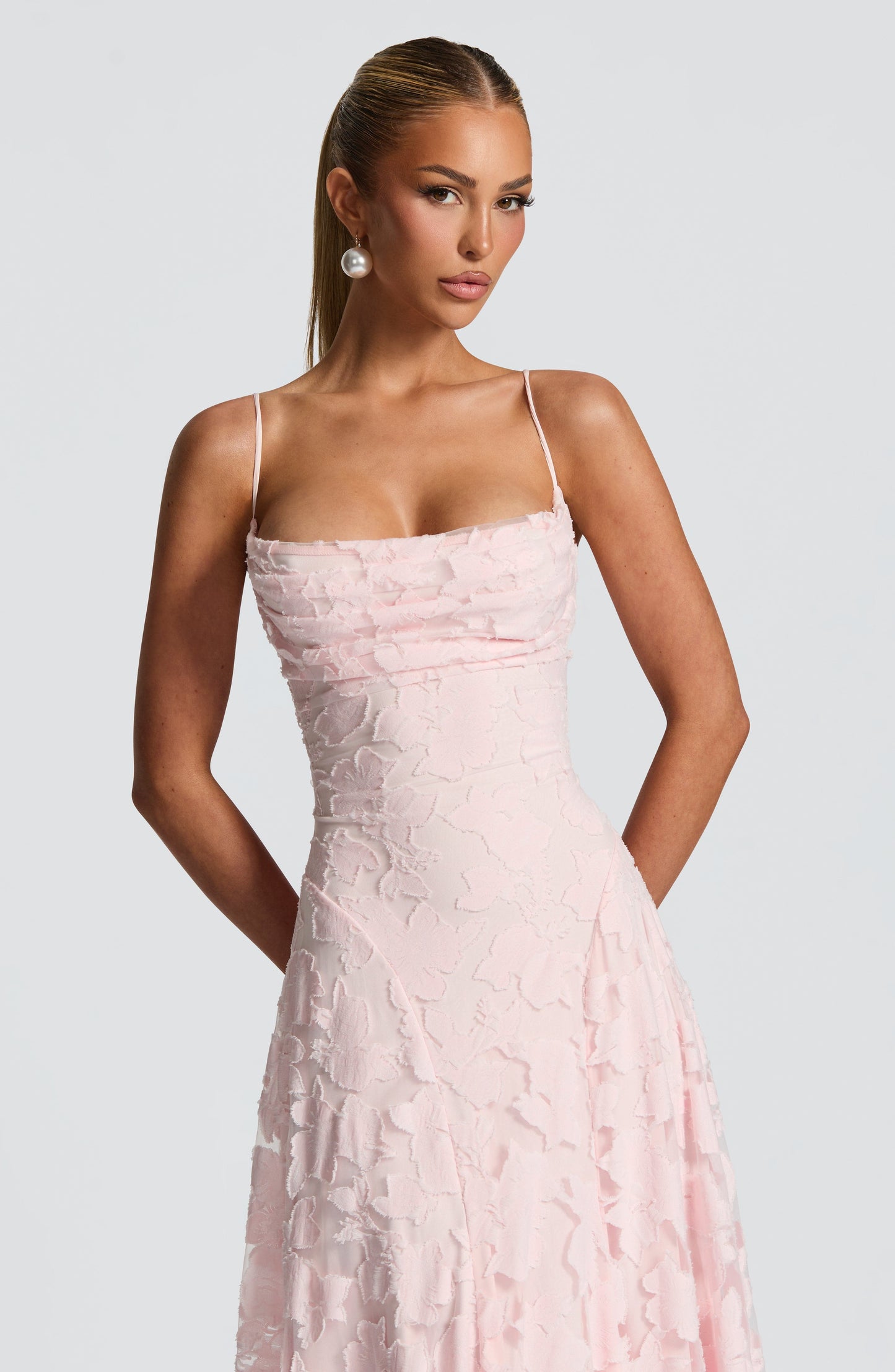 Image of Women's Spaghetti Strap Evening Maxi Dress