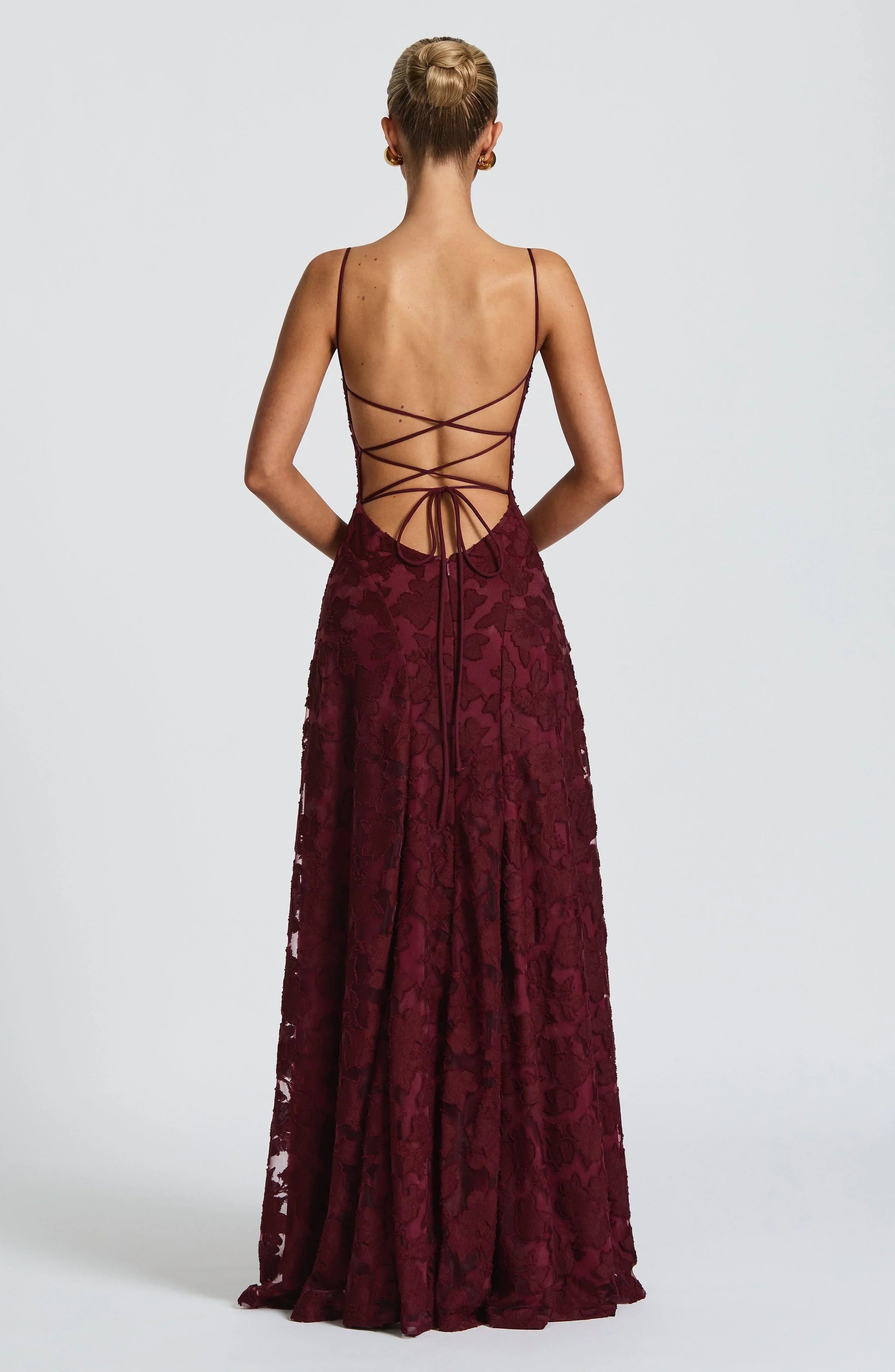 Image of Women's Spaghetti Strap Evening Maxi Dress
