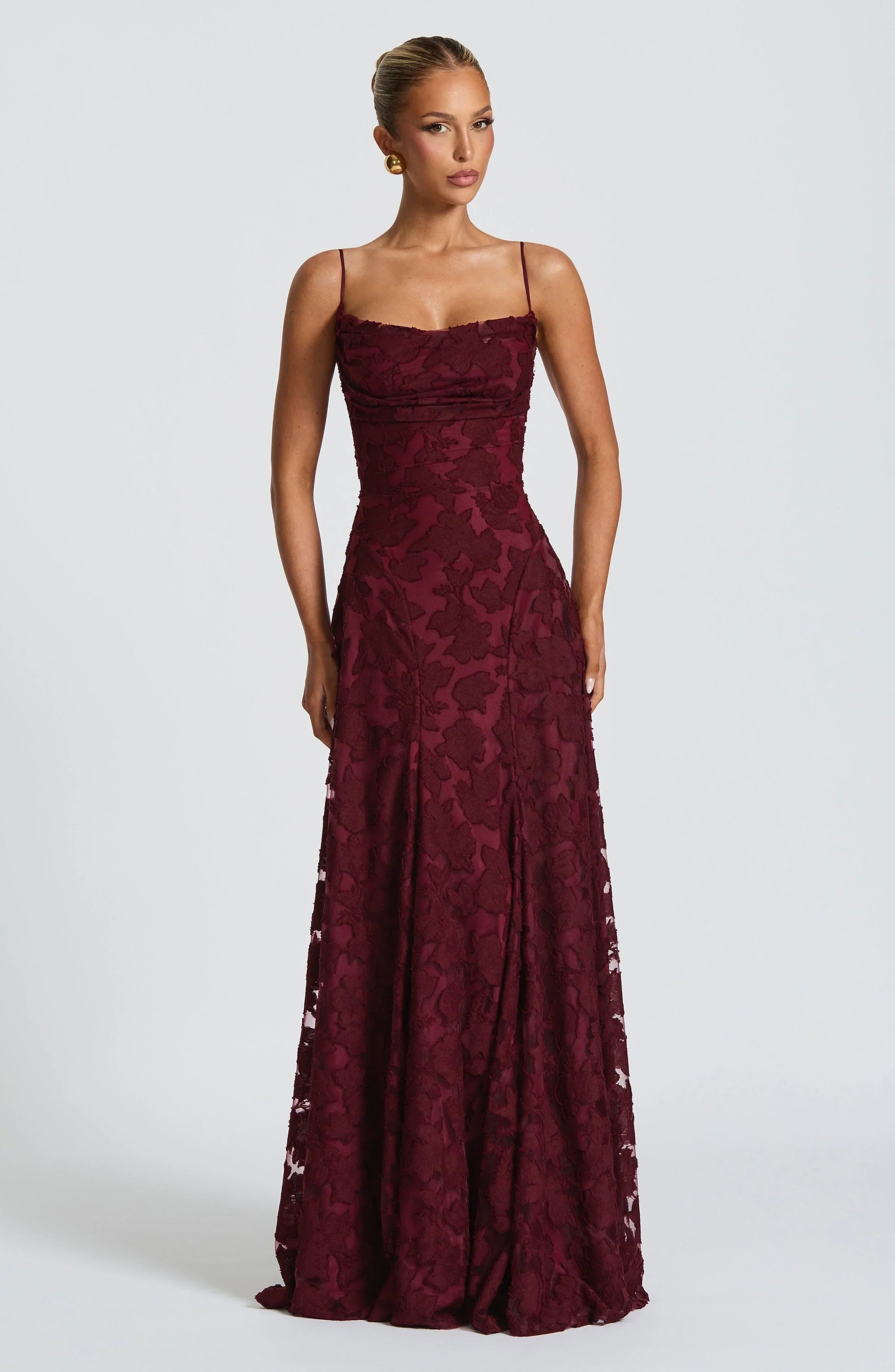 Image of Women's Spaghetti Strap Evening Maxi Dress