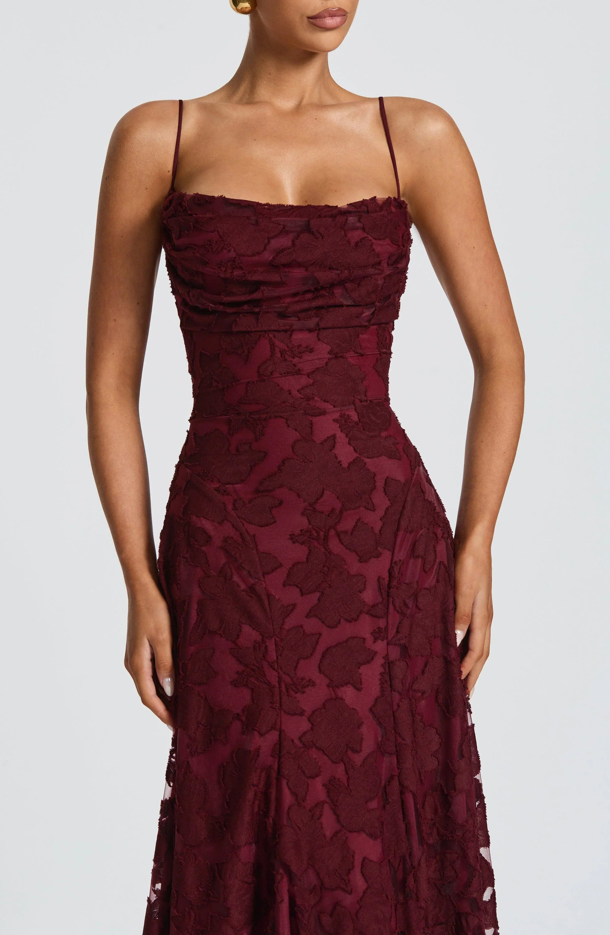 Image of Women's Spaghetti Strap Evening Maxi Dress