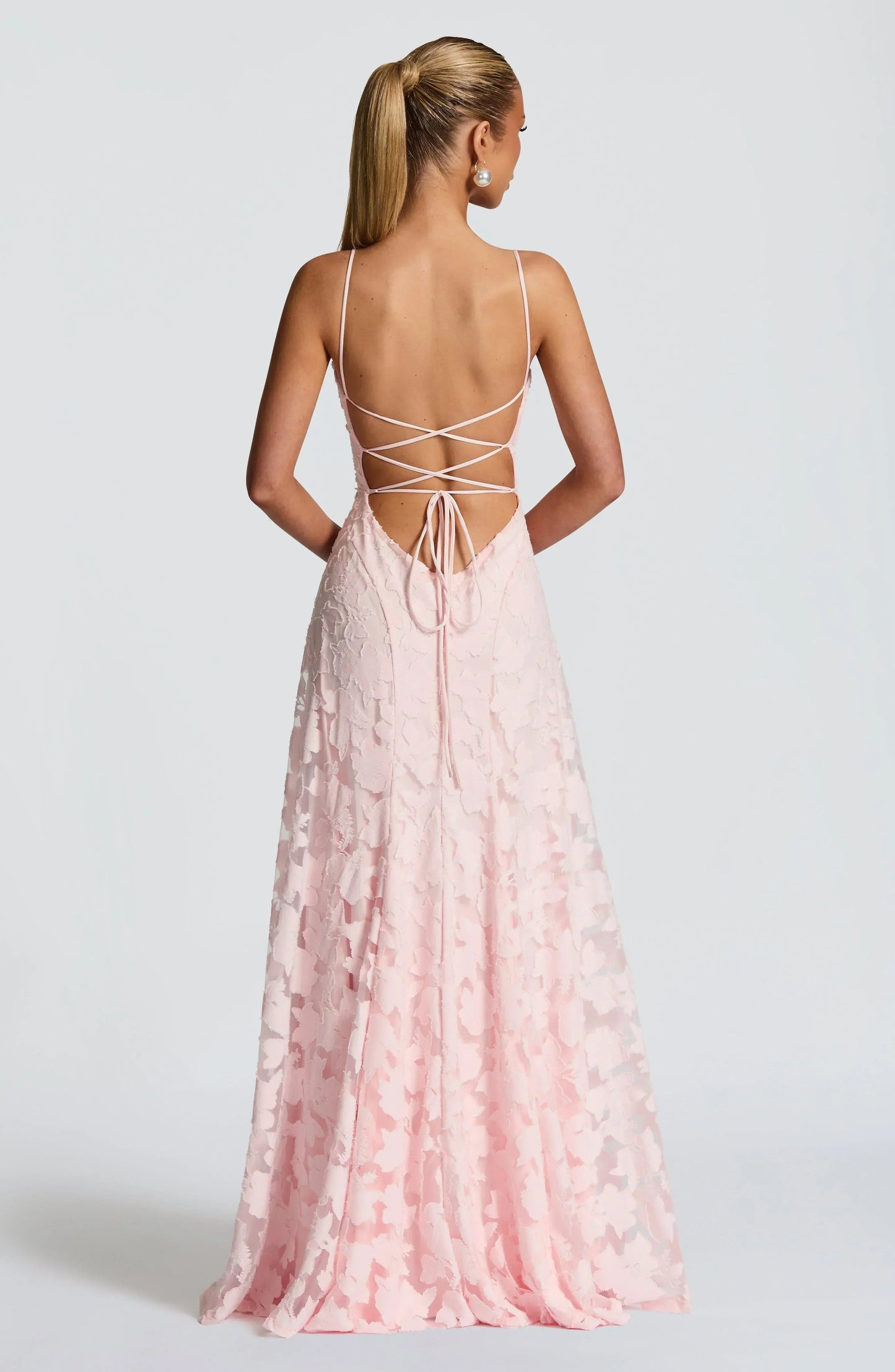 Image of Women's Spaghetti Strap Evening Maxi Dress