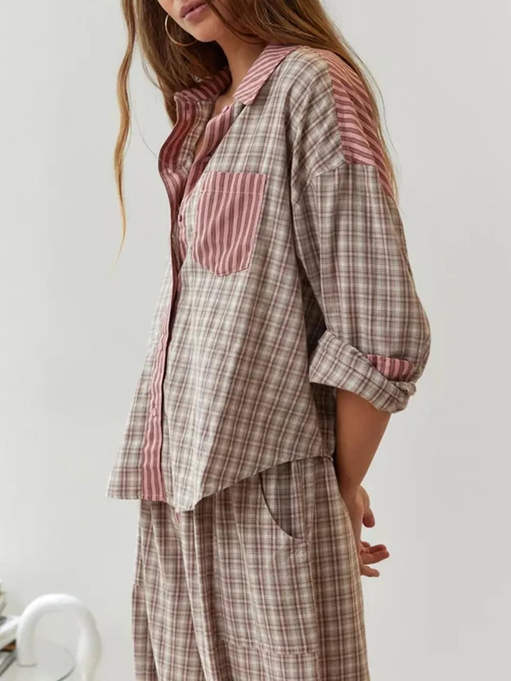 Image of Women's Striped Pajama Set